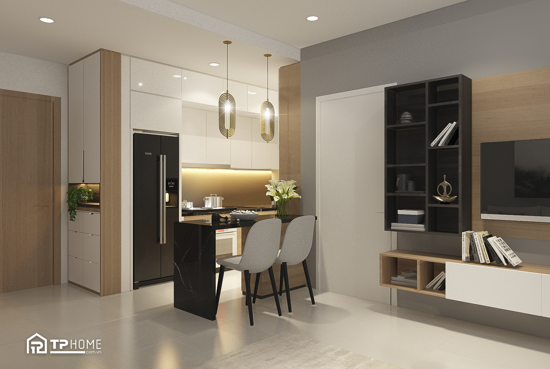 Cozy Apartment Interior Design In Canary Tower Diamond Island